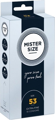 Attēls no Mister Size Mister Size Condoms prezerwatywy dopasowane do rozmiaru 53mm 10szt.