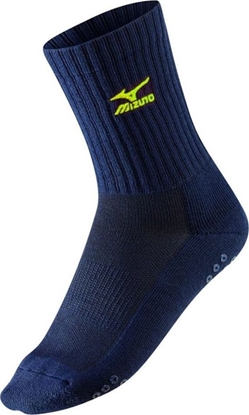 Attēls no Mizuno Skarpetki Volley Socks Medium Mizuno Navy/Yellow roz. 35-37 (67XUU71584)