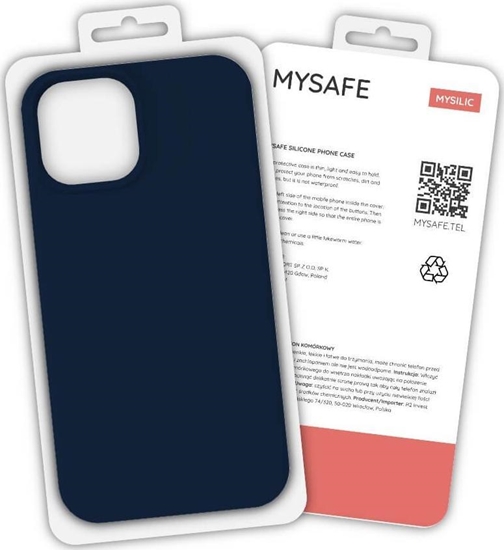 Picture of Mysafe MYSAFE ETUI SILIKONOWE IPHONE 13 PRO MAX GRANATOWY PUDEKO