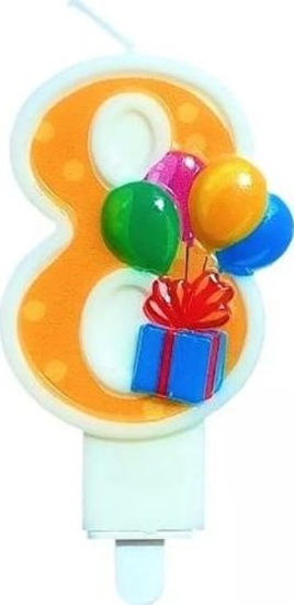 Picture of MK TRADE wieczka cyfra 8 z balonami