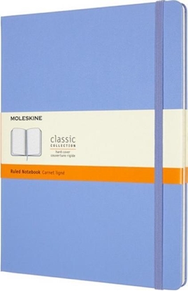 Attēls no Moleskine Notes MOLESKINE Classic XL (19x25 cm) w linie, twarda oprawa, hydrangea blue, 192 strony, niebieski