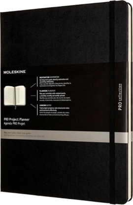 Изображение Moleskine Notes MOLESKINE PRO Project Planner XL (19x25 cm) twarda oprawa, czarny