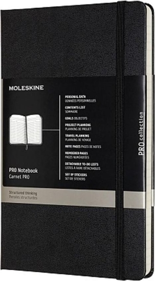 Изображение Moleskine Notes Proffesional L 13x21 tw. czarny MOLESKINE