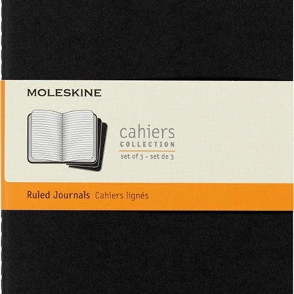 Изображение Moleskine Zestaw 3 Zeszytów MOLESKINE Cahier Journals L (13x21cm) w linie, 80 stron, czarny