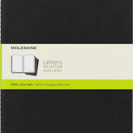Изображение Moleskine Zestaw 3 Zeszytów MOLESKINE Cahier Journals XL (19x25cm) gadki, 120 stron, czarny
