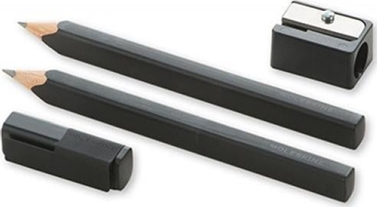 Picture of Moleskine Zestaw MOLESKINE 2 oówki czarne z drzewa cedrowego 2B i temperówka