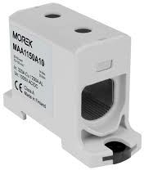 Изображение MOREK Zczka szyn gwint AL/CU 25-150mm2 TS35 1-tor 2-otw zaciskowe OTL150 szary (MAA1150A10)