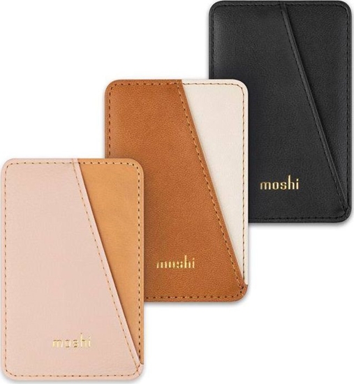 Изображение Moshi Moshi Slim Wallet - Portfel magnetyczny (System SnapTo) (Caramel Brown)