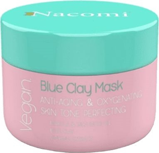Изображение Nacomi NACOMI_Vegan Blue Clay Mask Anti Aging Oxygenating maska niebieska przeciwzmarszczkowo dotleniajca 50ml