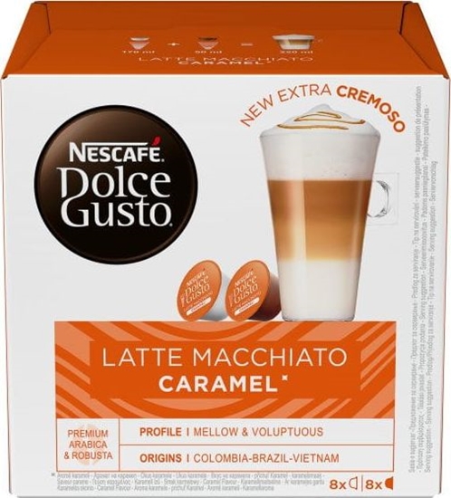 Picture of Nescafe Dolce Gusto Caramel Latte Macchiato Coffee, 16 capsules