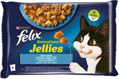 Picture of Nestle FELIX sasz.4x85g SENSATIONS JELLIES RYBNE DANIA w galaretce /12