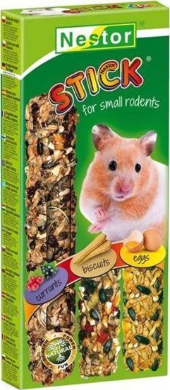 Picture of Nestor Nestor Kolba 3 W 1 dla maych gryzoni Porzeczka, Biszkopt, Jajka 175g