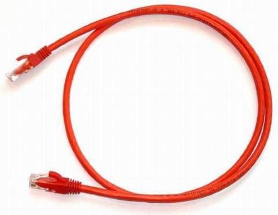 Изображение NetRack patchcord RJ45 osonka zalewana kat. 6 UTP 0.5m Czerwony (BZPAT0P56R)