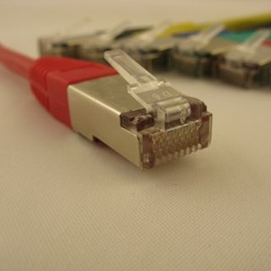 Picture of NetRack patchcord RJ45, osonka zalewana, kat. 5e FTP, 2m czerwony (BZPAT2FR)