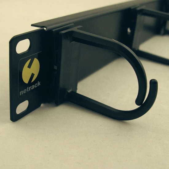 Picture of NetRack Organizator kabli 19/1U Czarny (119-001-010-002)