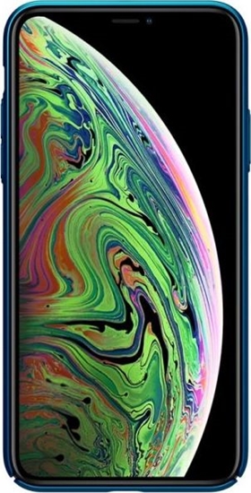 Picture of Nillkin Nillkin Super Frosted Shield - Etui Apple iPhone 11 Pro Max z wyciciem na logo (Peacock Blue)