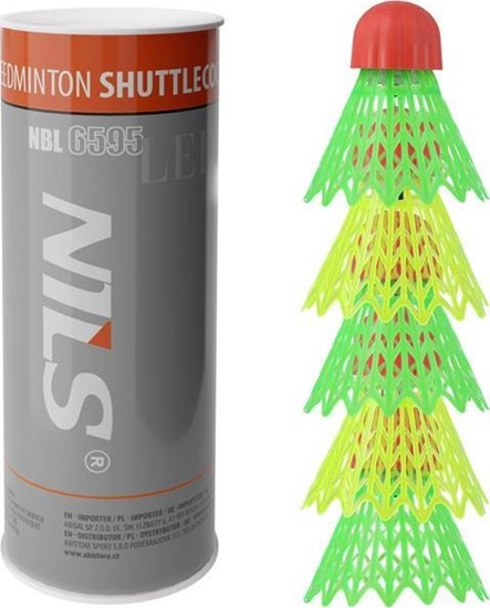 Изображение NILS Extreme NBL6595 LOTKI NYLON LED DO SPEEDMINTONA 5 SZT. NILS