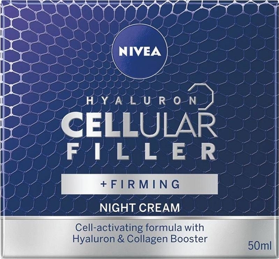 Picture of Nivea Hyaluron Cellular Filler + Ujdrnienie przeciwzmarszczkowy krem na noc 50ml