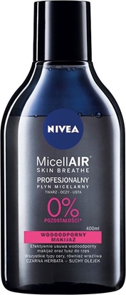 Изображение Nivea Micell Air Skin Breathe Płyn micelarny dwufazowy do demakijażu z czarną herbatą 400ml