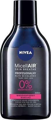 Picture of Nivea Micell Air Skin Breathe Pyn micelarny dwufazowy do demakijau z czarn herbat 400ml