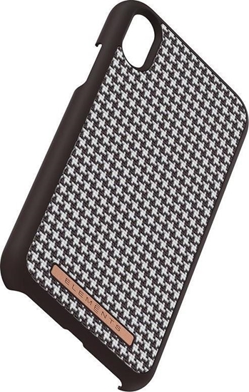 Picture of Nordic Elements Nordic Elements Saeson Idun - Materiaowe etui iPhone XR (Dark Brown Pattern 2)