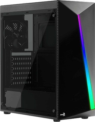 Attēls no Aerocool Geh Midi Shard Black RGB MicroATX/ATX/Mini-ITX o.N