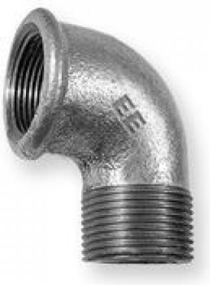 Attēls no Odlewnia Zawiercie Kolanko 90o nakrtno-wkrtne 3/8" ocynkowane
