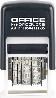 Attēls no Office Products Datownik samotuszujcy OFFICE PRODUCTS, z tuszem, PL, czarny