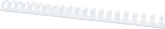 Picture of Office Products Grzbiety do bindowania OFFICE PRODUCTS, A4, 22mm (210 kartek), 50 szt., biae