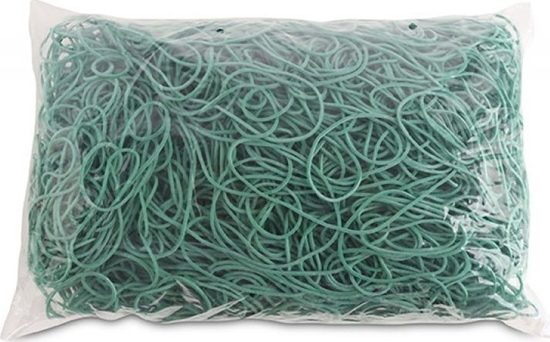 Изображение Office Products Gumki Recepturki Office Products, rednica 100Mm, 1,5X1,5Mm, 60% Kauczuku, 1000G, Zgrzewka, Zielone