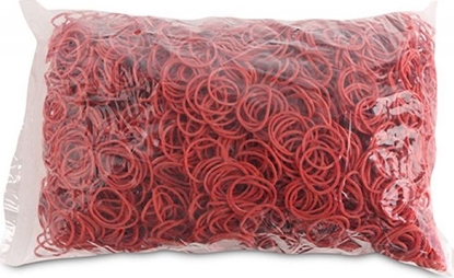 Изображение Office Products Gumki Recepturki Office Products, rednica 25Mm, 1,5X1,5Mm, 60% Kauczuku, 1000G, Zgrzewka, Czerwone