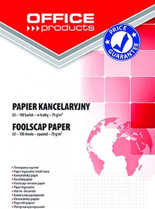 Attēls no Office Products Papier kancelaryjny OFFICE PRODUCTS, kratka, A3, 100ark.