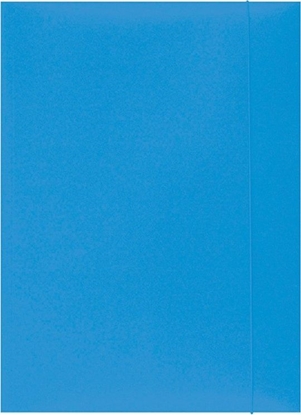 Picture of Office Products Teczka z gumk OFFICE PRODUCTS, karton, A4, 300gsm, 3-skrz., jasnoniebiska