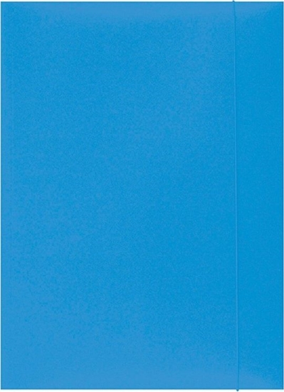 Picture of Office Products Teczka z gumk OFFICE PRODUCTS, karton, A4, 300gsm, 3-skrz., jasnoniebiska