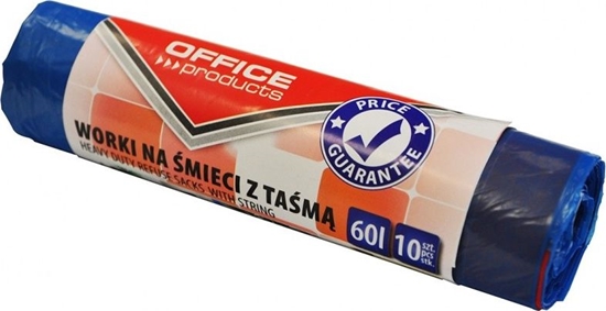 Picture of Office Products Worki na mieci z tam OFFICE PRODUCTS, premium (LDHD), 60L, 10szt., niebieskie