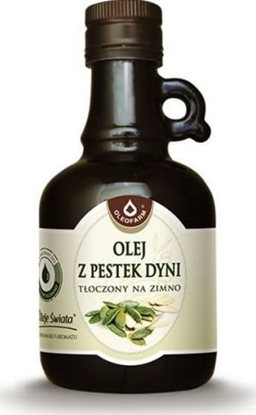 Attēls no Oleofarm Olej z pestek dyni toczony na zimno Oleje wiata 250ml Oleofarm