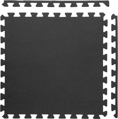 Attēls no One Fitness Mata ochronna MP10 122 cm x 122 cm x 1 cm czarna