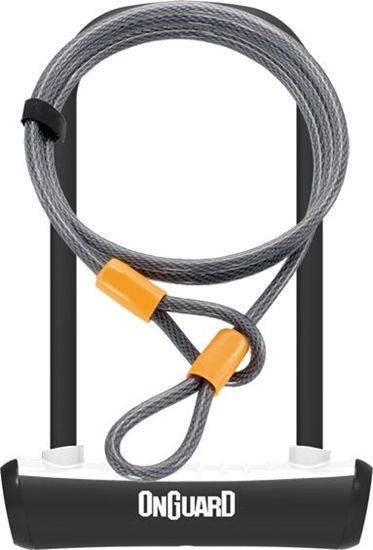 Изображение OnGuard Zapicie rowerowe U-Lock Neon biae 10x1200 mm (8154WH)