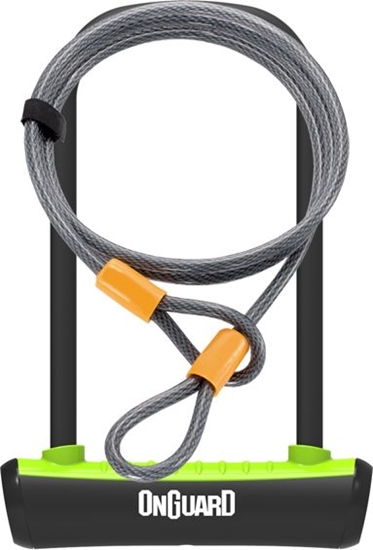 Изображение OnGuard Zapicie rowerowe U-Lock Neon zielone 10x1200 mm (8154GR)