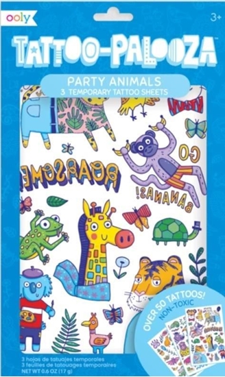 Picture of Ooly Tatuae zmywalne Tattoo Palooza - Wesoe Zwierzaki