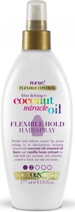 Attēls no Organix ORGANIX_Coconut Oil Miracle Oil Flexible Hold Hairspray lakier do włosów nadający połysk w sprayu 177ml
