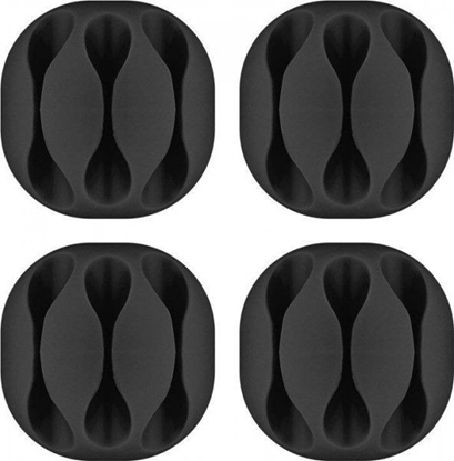 Attēls no Organizer Goobay Uchwyt Czarny 4 sztuki  (70398)