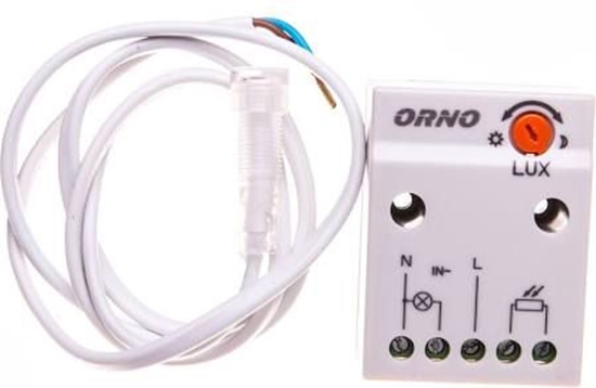 Picture of Orno Czujnik zmierzchowy z zewntrzn sond 2300W 2-100lx IP65/IP20 biay (OR-CR-233)