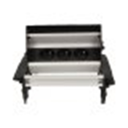 Attēls no Orno Gniazdo wpuszczane w blat 3x250V AC ze szczotk przeciwkurzow i przewodem 1,8m