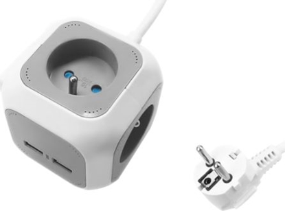 Picture of Orno ORNO PRZEDUACZ BIURKOWY 4xGNIAZDA 2xUSB UCHWYT PRZEWÓD 1,4m OR-AE-13144