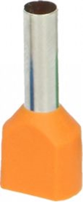 Picture of Orno Tulejka izolowana podwójna, przekrój maksymalny 4mm?, dugo miedzianej tulejki 12mm, 100 sztuk.