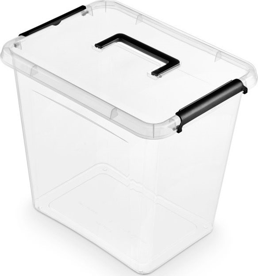 Picture of ORPLAST Pojemnik do przechowywania ORPLAST Simple box, 30l, z rczk, transparentny