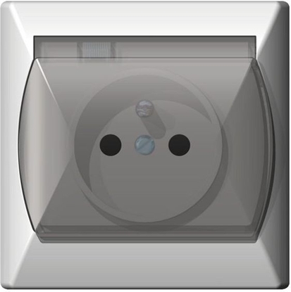 Picture of Ospel Gniazdo Akcent hermetyczne z uziemieniem biae (GPH-1AZ/00/w)