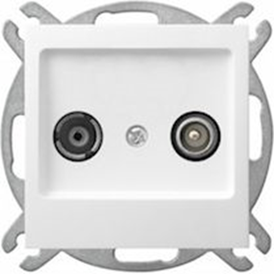 Picture of Ospel Gniazdo antenowe AS RTV zakoczeniowe 10dB biae (GPA-10GPZ/m/00)