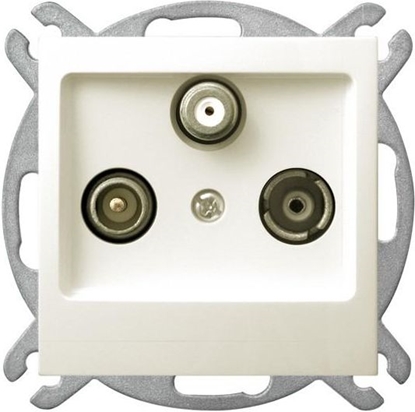 Attēls no Ospel Gniazdo antenowe Impresja RTV-SAT kocowe ecru (GPA-YS/m/27)